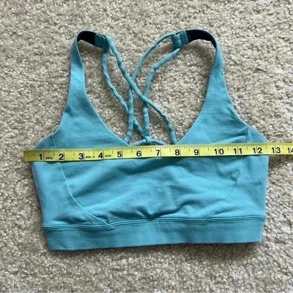 Prana Women’s Everyday Sports Bra Size XS Light Azurite Gym Active $50 - Picture 7 of 11